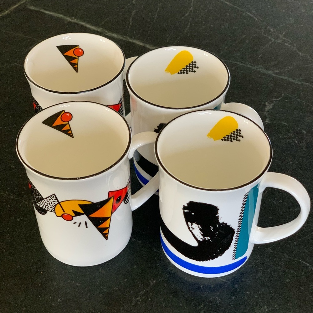 NICHOLAS-JOHN | Set of 4 | Vintage Bone China Mugs